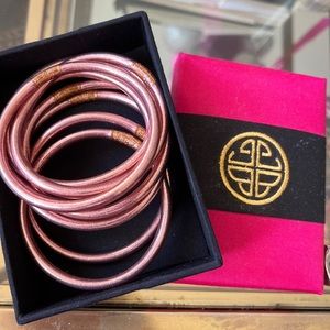 NEW 9 pc. BuDhaGirl rose gold all weather bangles